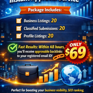 Backlinks Instant Approval Service